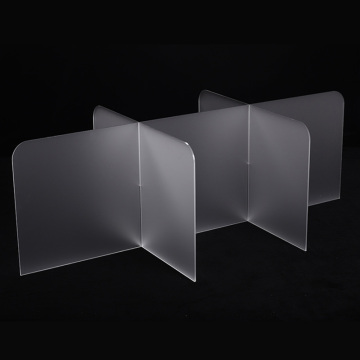 Customized dinning hall acrylic table isolating guard