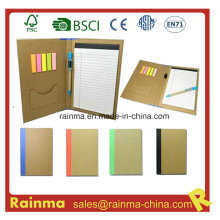 Ноутбук с бумажными папками с цветными наклейками для планшетников671