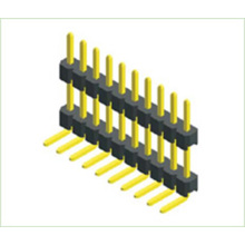 Ph2.54 mm (.100 &quot;) Single fila doble de plástico Right Dip 90 ° encabezado de pasador PCB conector