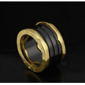 Brand Black Ceramics Spring Rings For Women