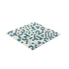 Glass mosaic for bathroom wall