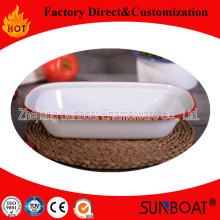 Sunboat Traditional Emaille längliche Kuchenform