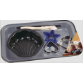 28.5*17.5cm plastic cookie cutter pan set