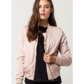 Matte Satin Womens Bomber Jacket