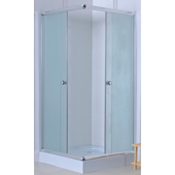 Salle de douche simple carrée (E-07 Verre en tissu)