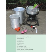 Aluminum Turkey Pot with Lid & Basket (TM-WG2)