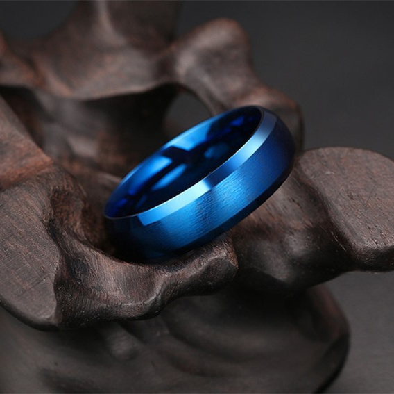 Wholesale Jewelry PVD Blue Plated Ring For Women