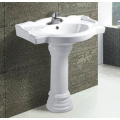 Caliente venta moderno cuarto de baño cerámica lavabo de Pedestal