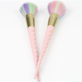 Colorful nylon hair plastic makeup brushes