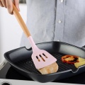 Non-Stick Silicone Beech Wood Handle Kitchen Utensils Set