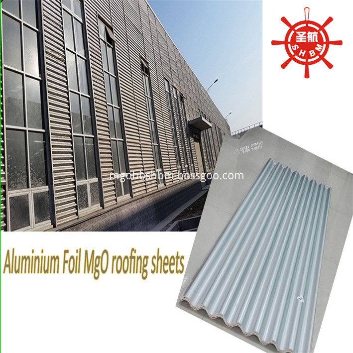 Aluminium Foil Ridge Tiles With Mgo Roofing Sheets