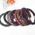 Shiny Stardust Crystal Wrap Magnetic Clasp Mesh Bracelet