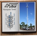 48M Antenne Monopole Tower mit Plattform