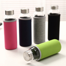 Colorful Sports Glass Water Bottle with Cloth Cover (SLSB04)