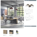 Wholesale L shape modern wood office table