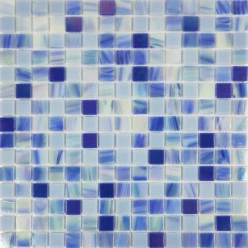 Tiles de porcelana azul y blanca de la línea de oro de la nebulosa.