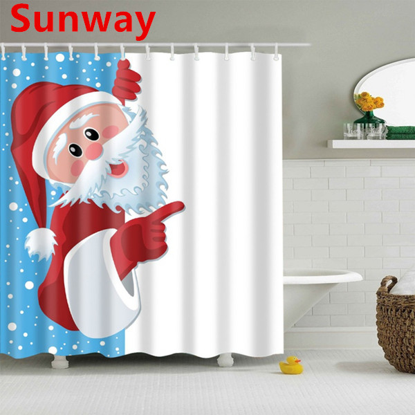  Christmas Shower Curtain