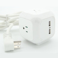 Fashion Safety Extended Wandsteckdose mit uns Stecker 4 Steckdosen Dual USB Ports Adapter