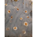 Tote Mesh Cloth Embroidery Handbag Purse For Girls