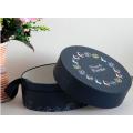 Customized Black Round Paper Gift Box for Flower