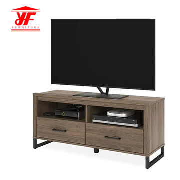 Mesa de madera moderna del soporte de la TV para la pantalla plana