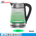 wholesale 1200/2200W 1.8L LED lights change color as water heats up folding electric ceramic glass stainless steel water kettle