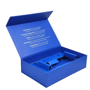 Boîte en carton de forme de livre magnétique de luxe