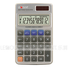 Calculatrice de poche à douille puissance à 12 chiffres avec portefeuille de haute qualité (CA3060)