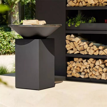 Wood Burning Corten Steel Fire Pit BBQ