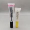 Clear squeeze empty lipgloss tube packaging with brush