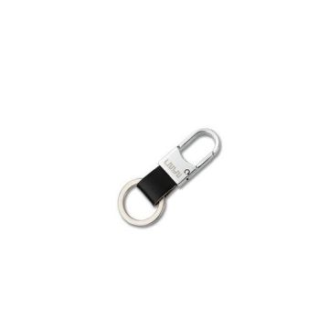 Leather Key Ring, Laser Logo on Metal Keychain (GZHY-KA-008)