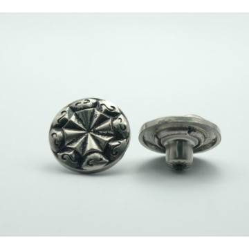 High quality and customer logo alloy buttons wholesale