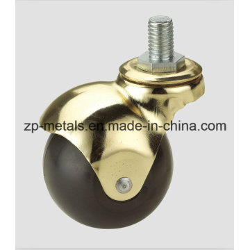 1.5inch Rubber/PVC Screw Ball Caster Whe