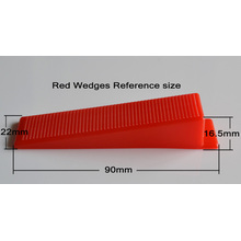 Cuña Roja para Sistema de Nivelación de Azulejos de 3-12mm