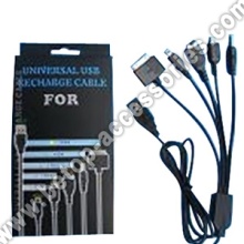 1.2m Cable de recarga USB Universal para NDSI & NDSL & GBA SP & PSP & IPOD Giftbox paquete