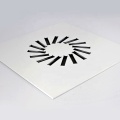 Square Air Swirl Air Diffusers With Blades