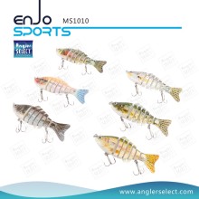 Angler Select Multi-Jointed Fishing Life-Like Lure Bass Bait Swimbait Shallow Fishing Tackle Fishing Sures (MS1010)