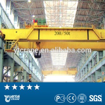 Engineers service QD type double beams workshop bridge cranes 250 ton