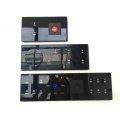 Smart hotel door panel with glass