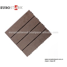 Einfache Installation ineinandergreifende Decking Fliesen, WPC Outdoor Decking Fliesen, 100% wasserdicht und feuerfest, hohe Qualität, besten Preis