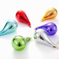 Teardrop Shaped Multicolor Christmas Glass Ball Ornament