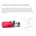 Hydraulic power unit for trailer