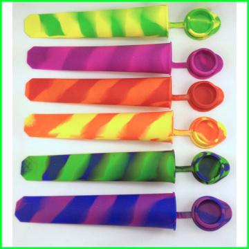 Colorful Premium Silicone Ice Pop Mold with Lid