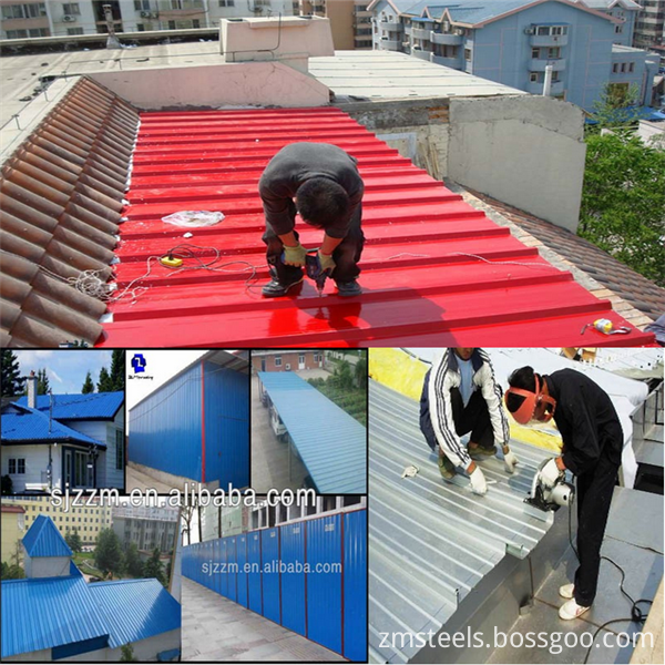 Low Cost Building Material Corrugated Metal Roofing Sheet