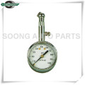 Dial Metal Tire Gauge, mostrador de medidor de pressão dos pneus com válvula de liberação de ar