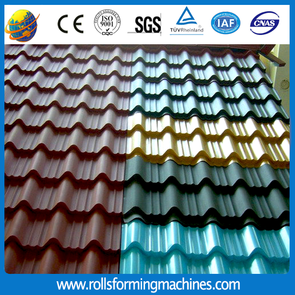 Aluminium Roofing Sheets Machines Prices Automatic Glazed Roof Tile Steel Roll Forming Machine Roll Former