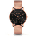 Newest Relojes Hombre Full Grain Leather Strap Male Quartz Watch