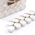 14g White Church Tealight Candle with Aluminum Holder