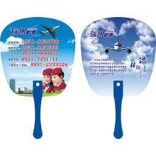 Promotional Summer Advertising Plastic Hand Fan, Customized PP Hand Fan