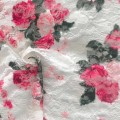 Кружевная ткань с цветочным принтом
